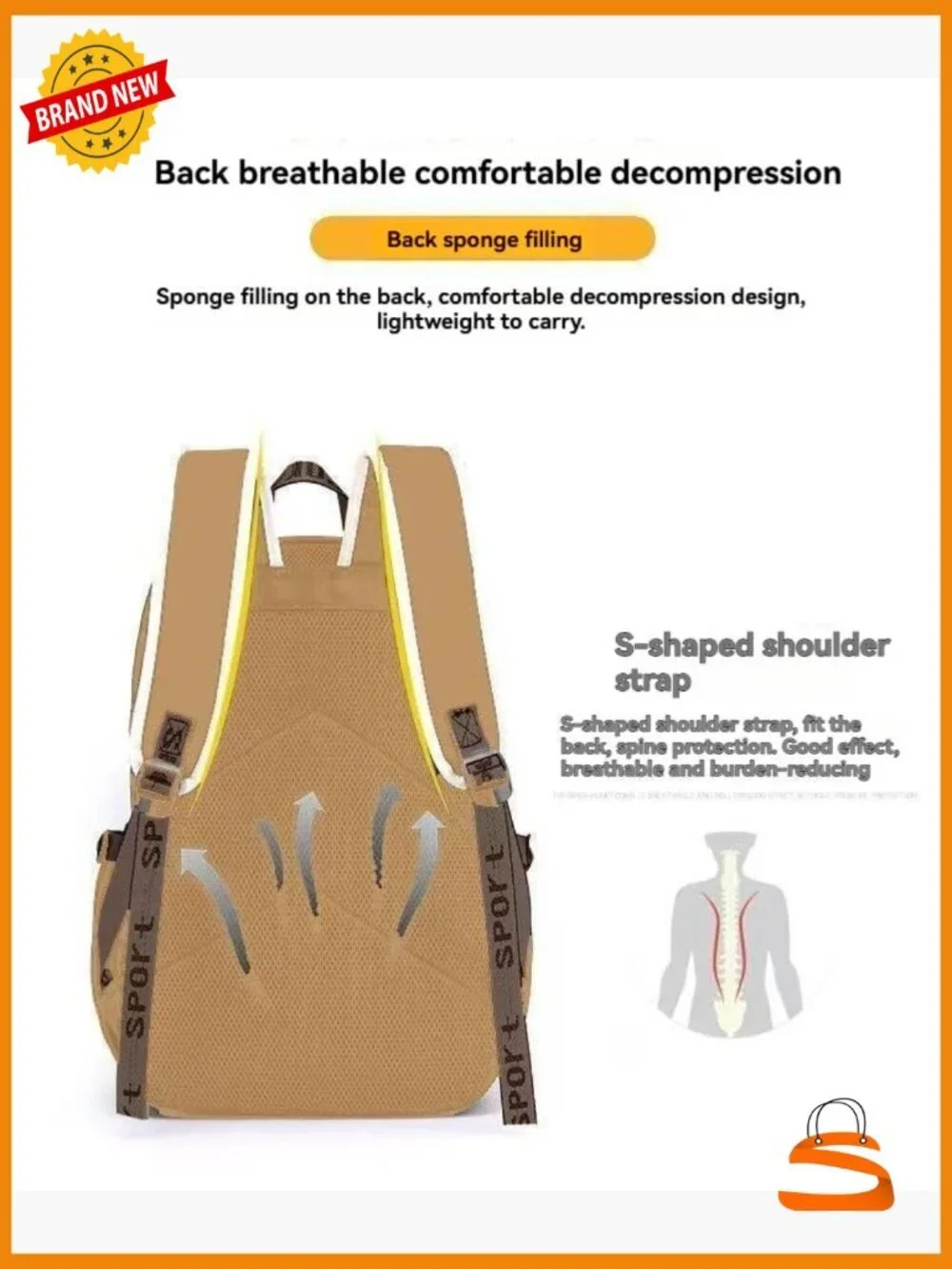 Large Capacity Waterproof Backpack with Pins and Accessories